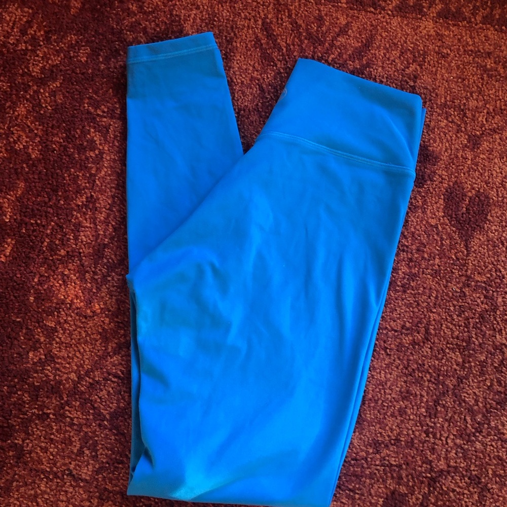 Til You Collapse Blue Leggings